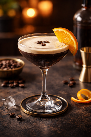 Espresso martini à l'orange